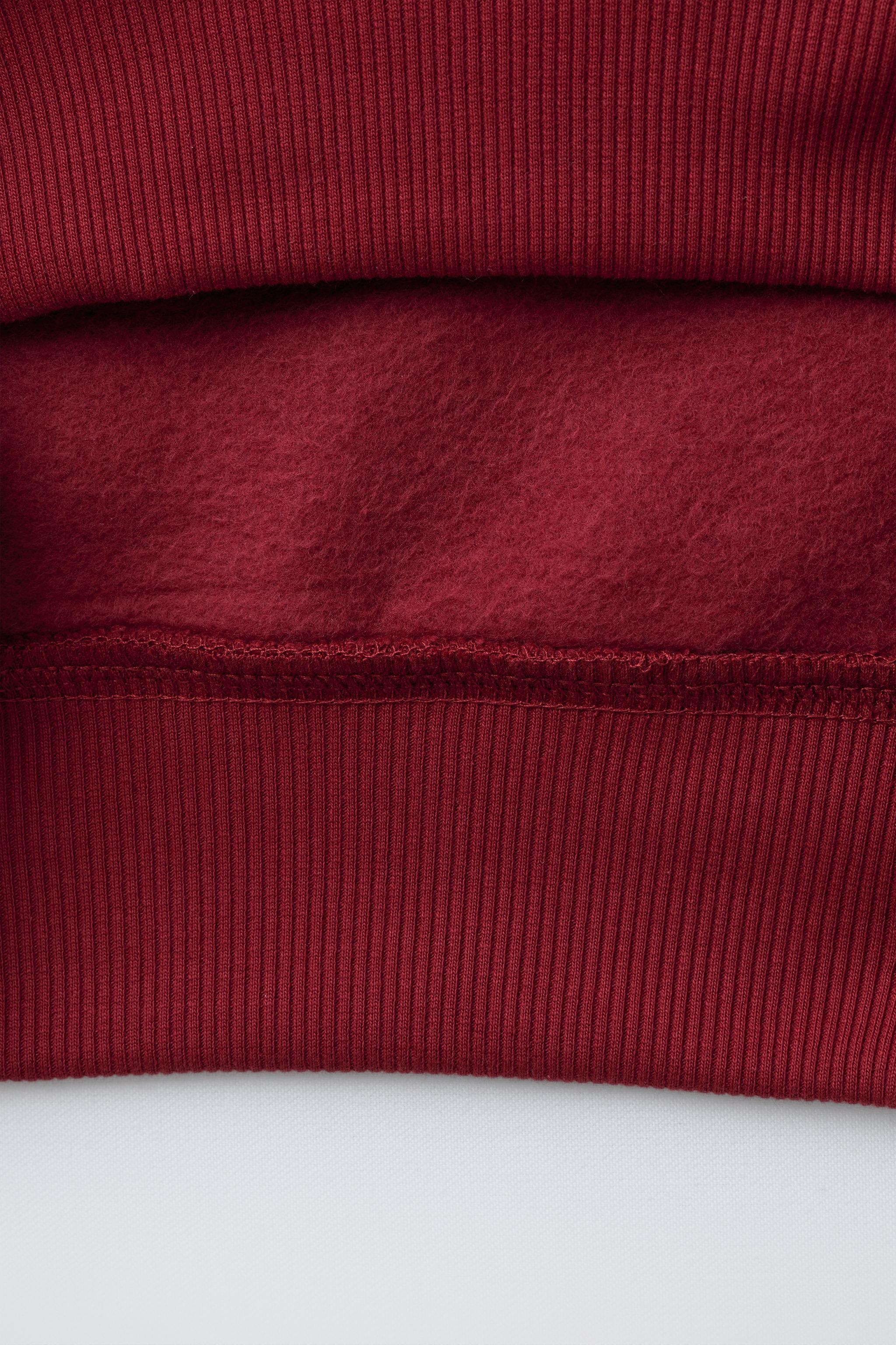 HOODIE SWEATSHIRT WITH RAISED TEXT